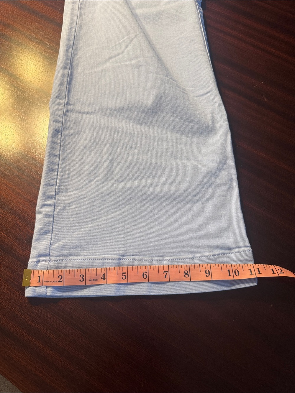 LOFT Pale Blue Palmer Wide-Leg Pants in 10P - Picture 6 of 6